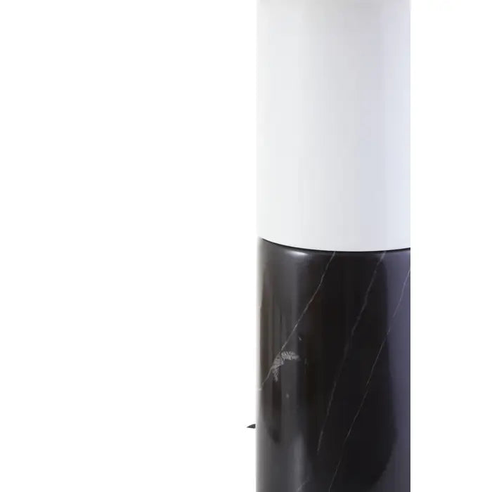 Selsey Black Marble Base and White Shade Table Lamp
