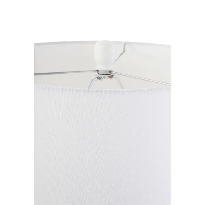 Selsey Black Marble Base and White Shade Table Lamp