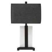 Ferndown Black and White Marble Table Lamp
