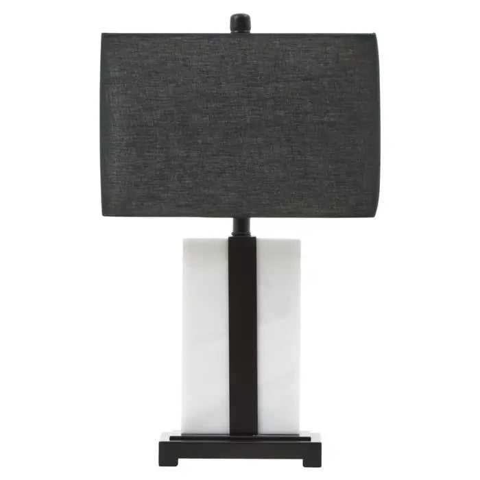 Ferndown Black and White Marble Table Lamp