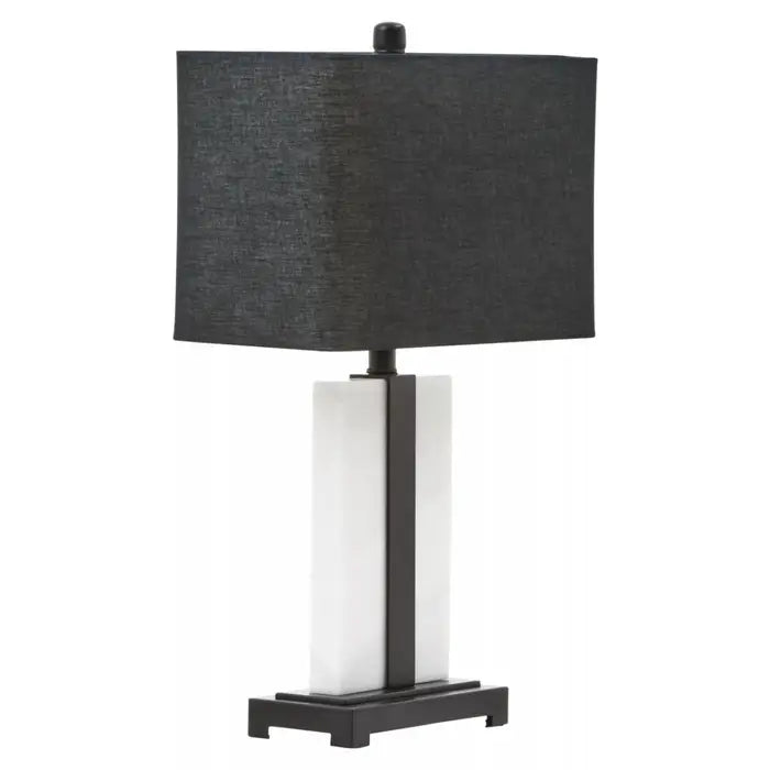 Ferndown Black and White Marble Table Lamp