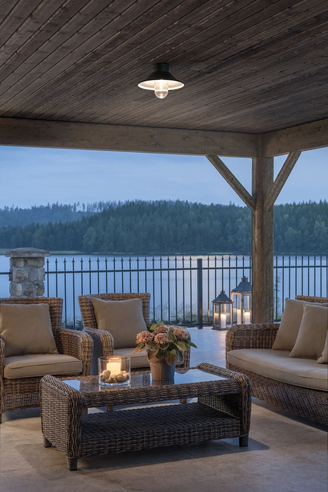 Vega Ceiling Light Black, 8W LED