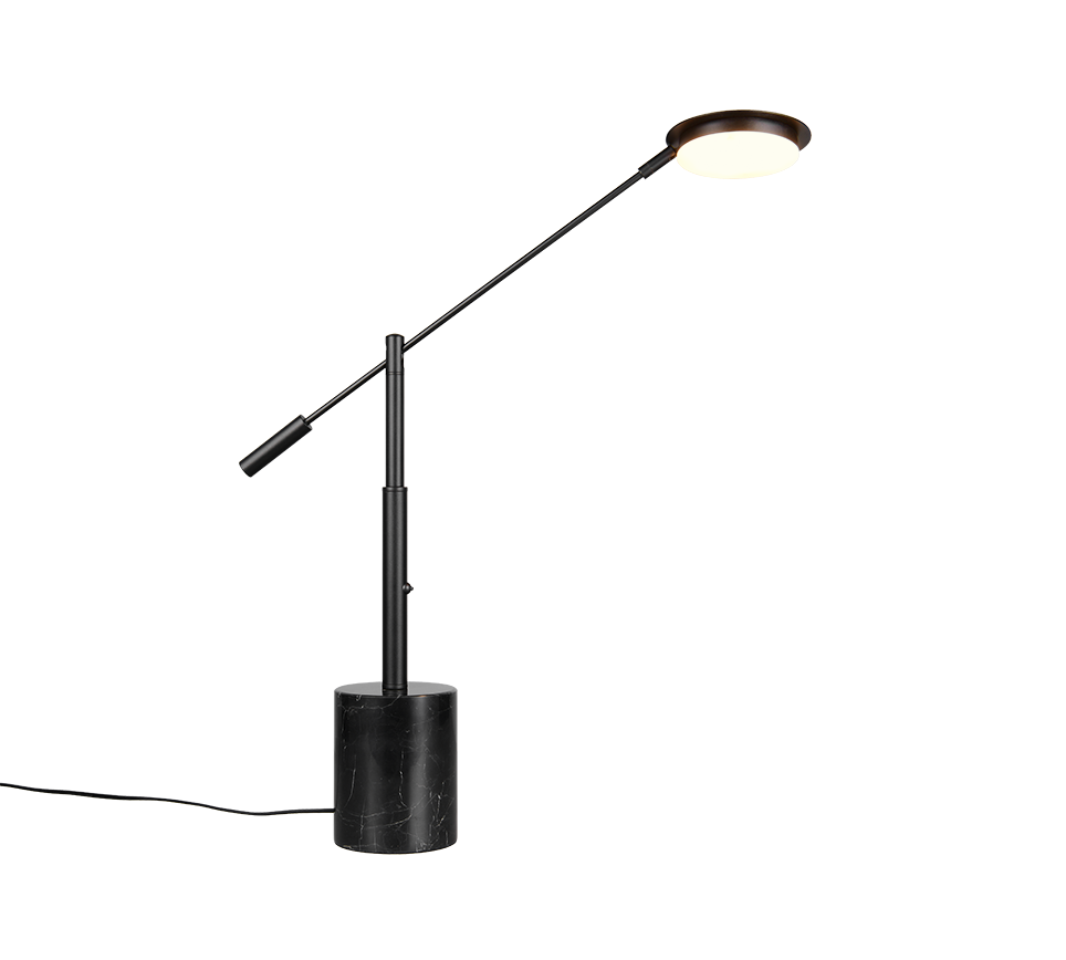 Fiore Table lamp- Nickel/ Black Finishes