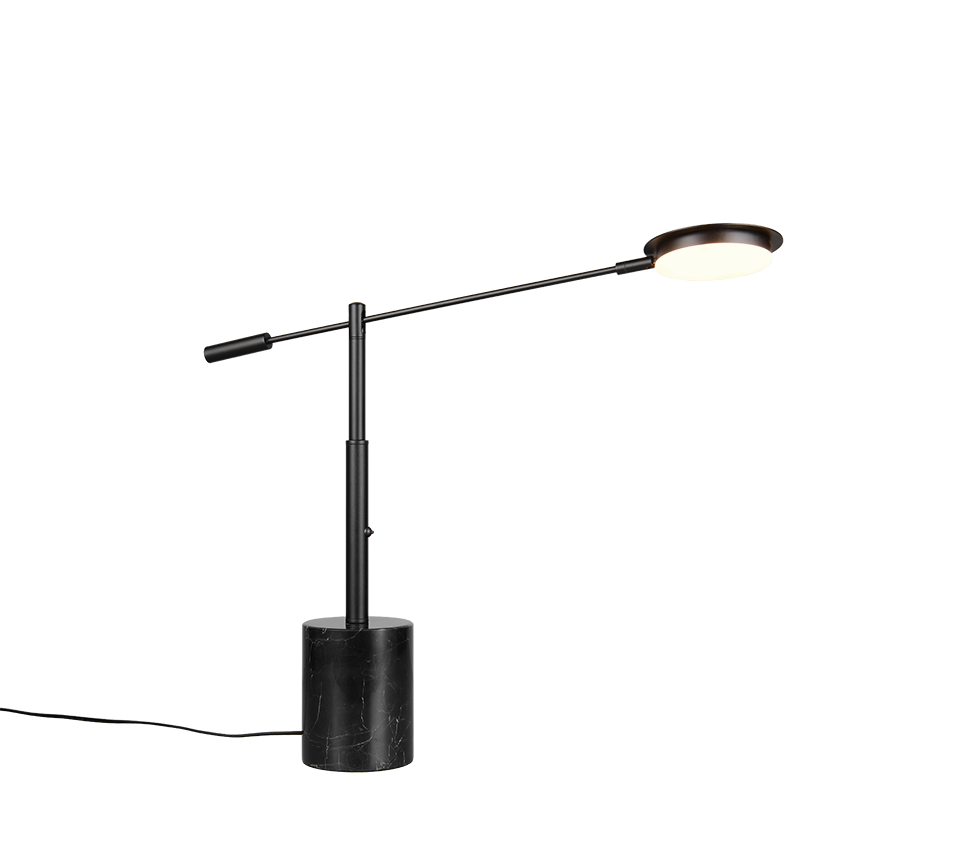 Fiore Table lamp- Nickel/ Black Finishes