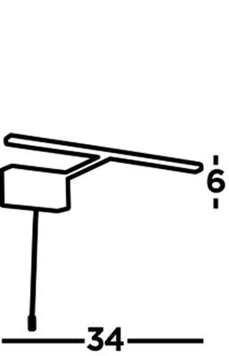 Cadiz Picture Light- Satin Silver