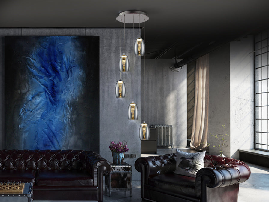 Nebula Lamp 3/5/12L Led Chrome Ip20 Integrated Led