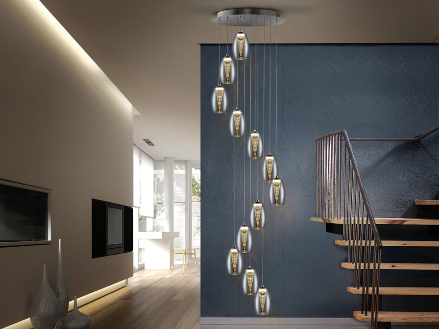 Nebula Lamp 3/5/12L Led Chrome Ip20 Integrated Led