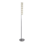 Remy LED Floor Lamp - Chrome & Clear Crystal Trim Integrated LED