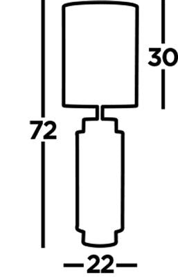 Flask Table Lamp - Various Colours
