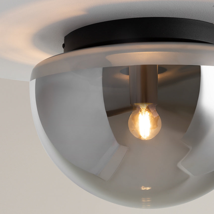 Glassy Ceiling Lamp- Gold/ Black Finishes