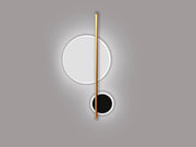 Duo 2Lt Wall Light- Black/White