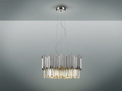 Tiara Crystal Ceiling Light - Chrome & Clear/Gold & Clear Finish