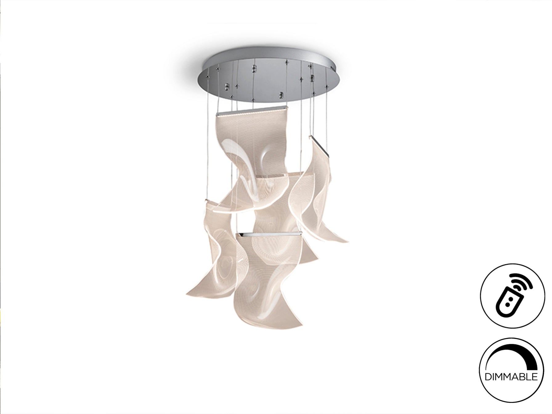 Velos II 5Lt Ceiling Light Lamp- Chrome Finish