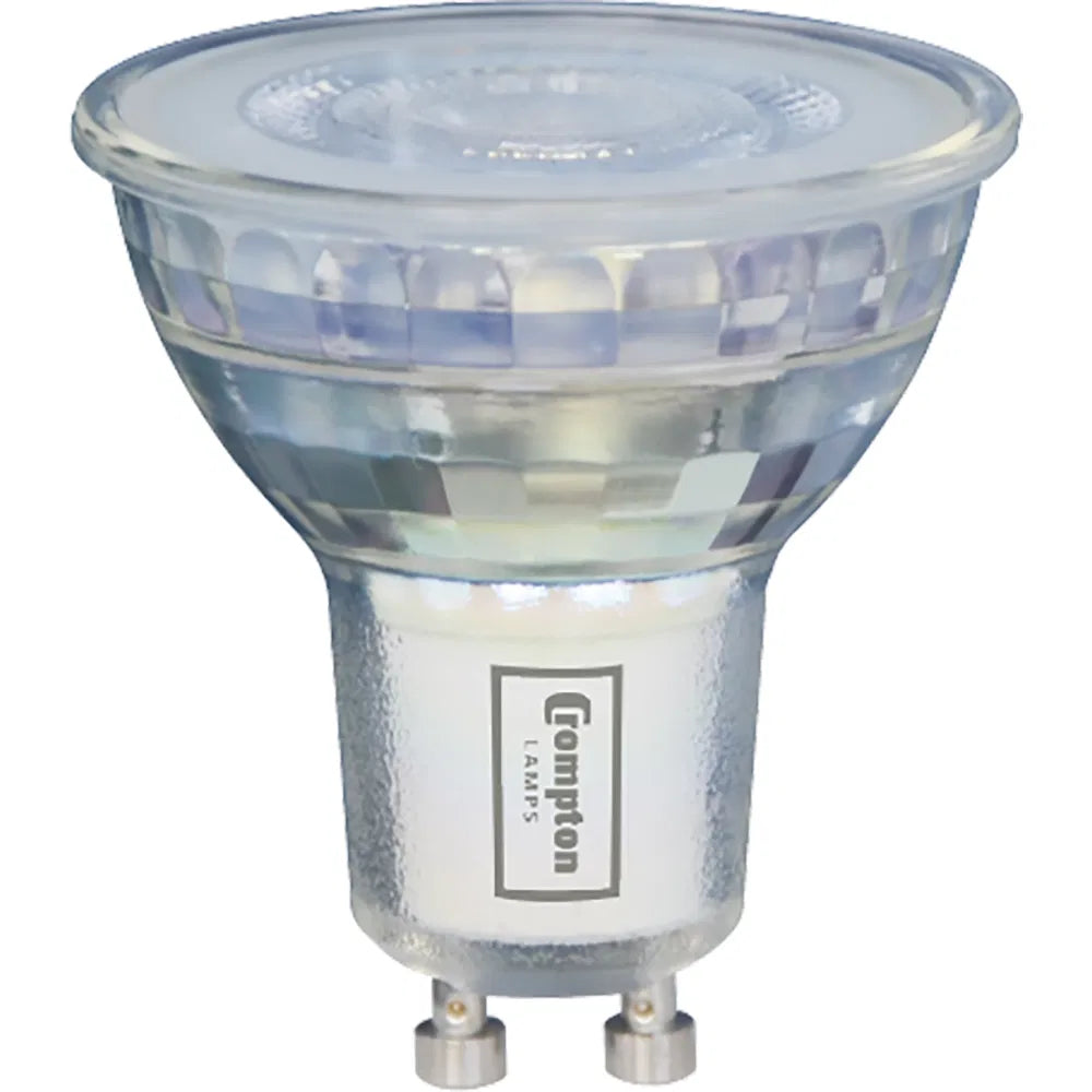 Crompton LED Glass GU10, 4W Dimmable, 4000K Spotlight