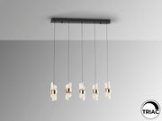 Iliada 5Lt Kitchen Table Island Light- Black-Gold