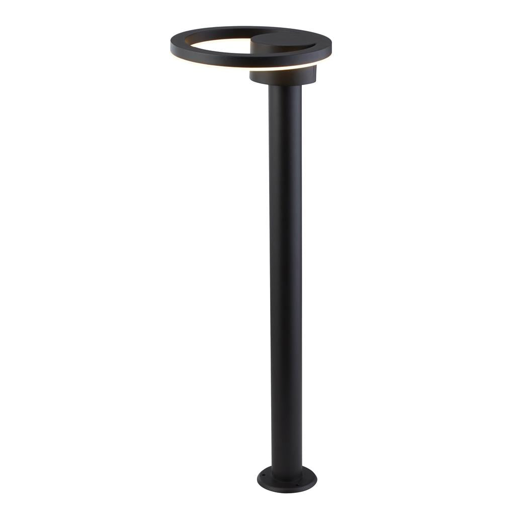 NORWICH LED OUTDOOR POST - BLACK WITH FROSTED DIFFUSER, IP44