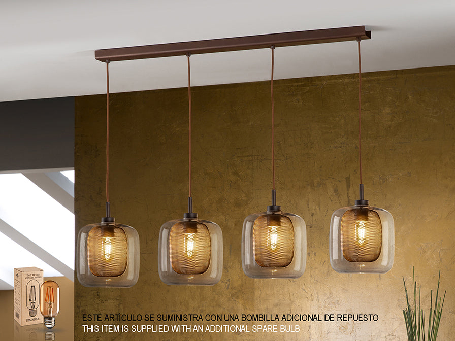 Fox Chocolate 4Lt Ceiling Light