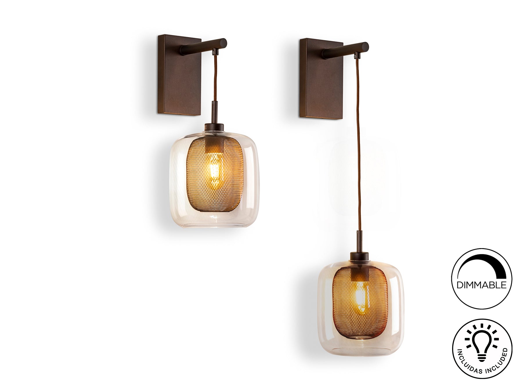 Fox Chocolate Wall Light