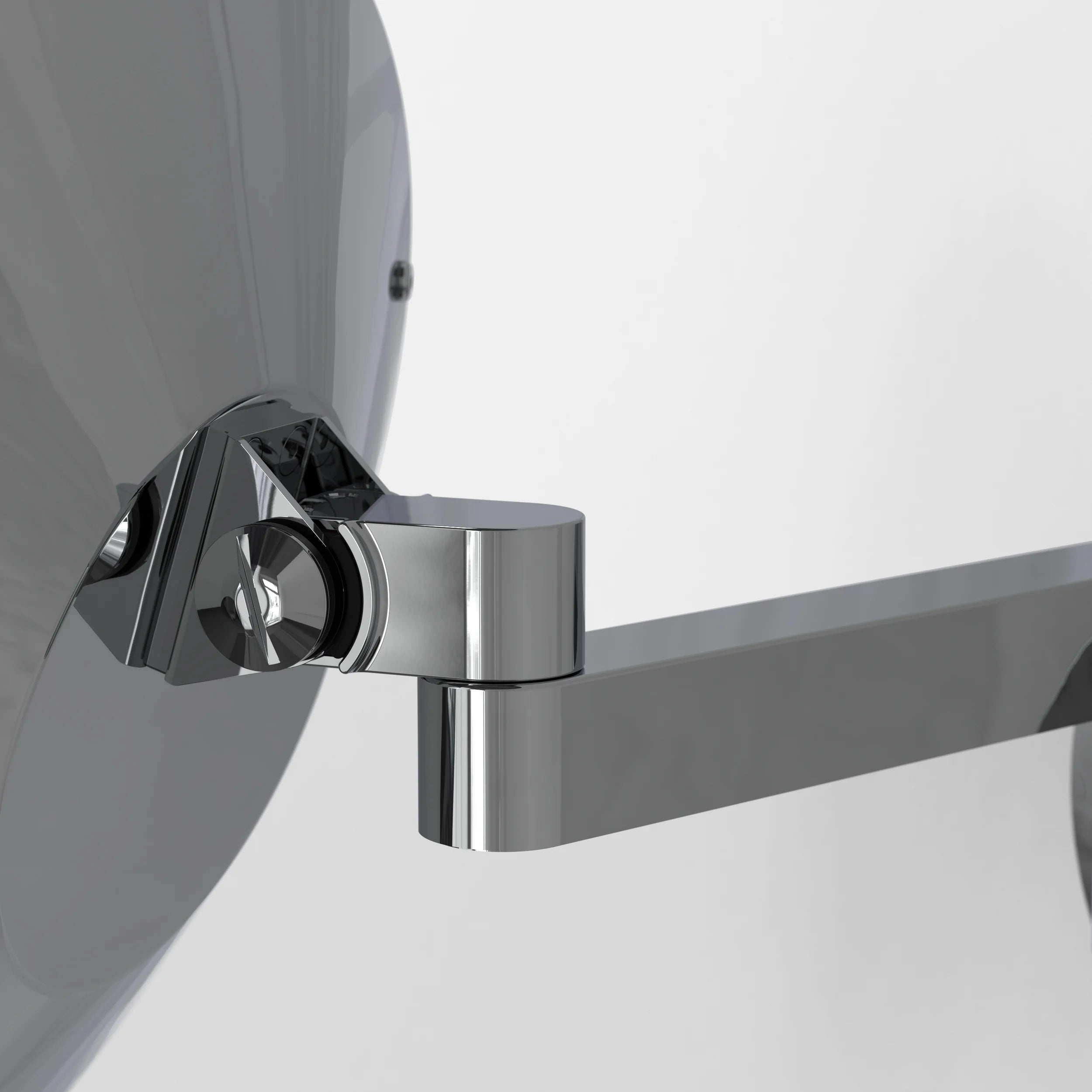 Nagoya Bathroom Mirror- Polished Chrome/ Black