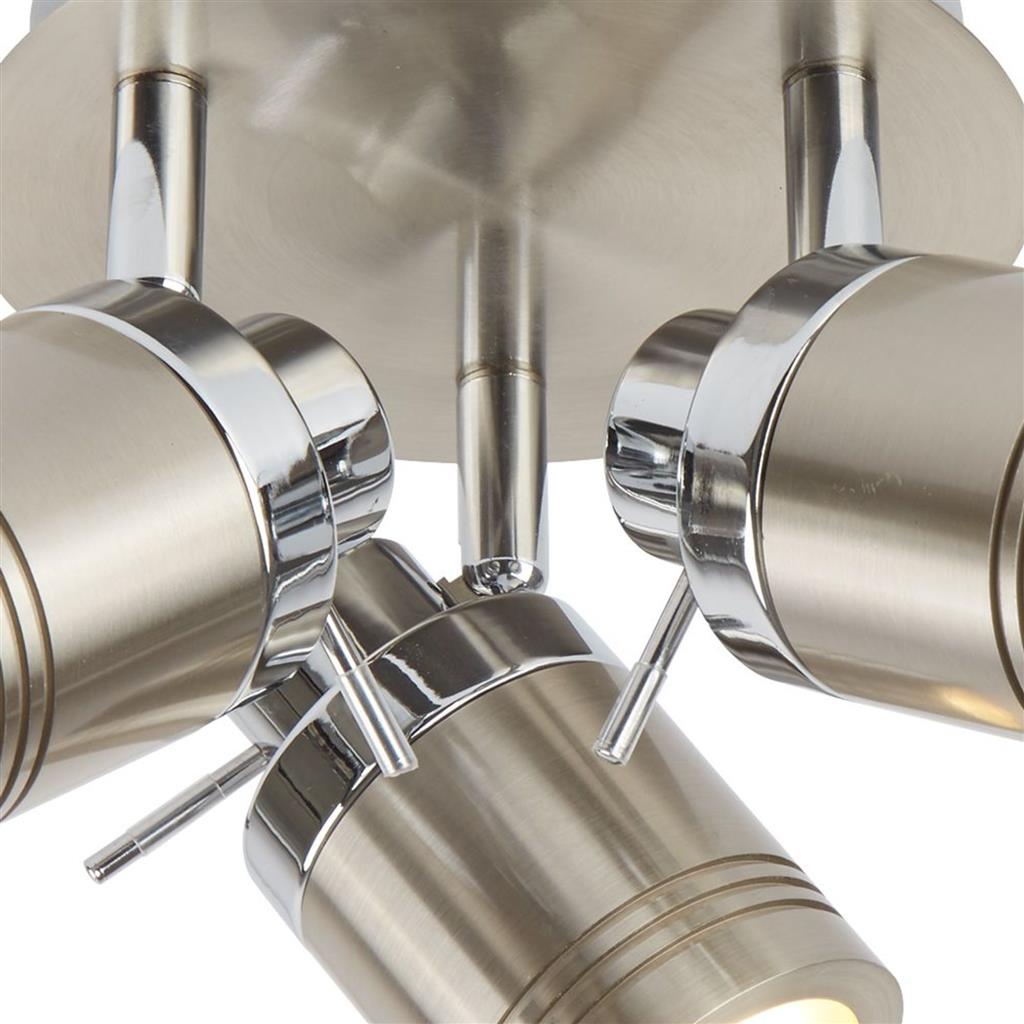 Samson 3 Lt Round Bathroom Spotlight, Ip44