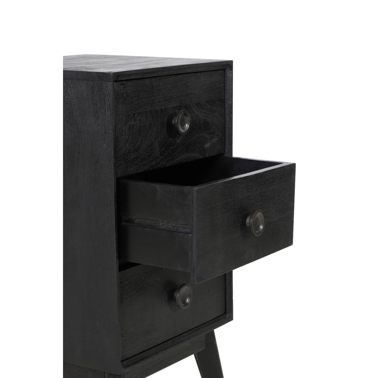 Espita Small Cabinet - Black Wood Finish