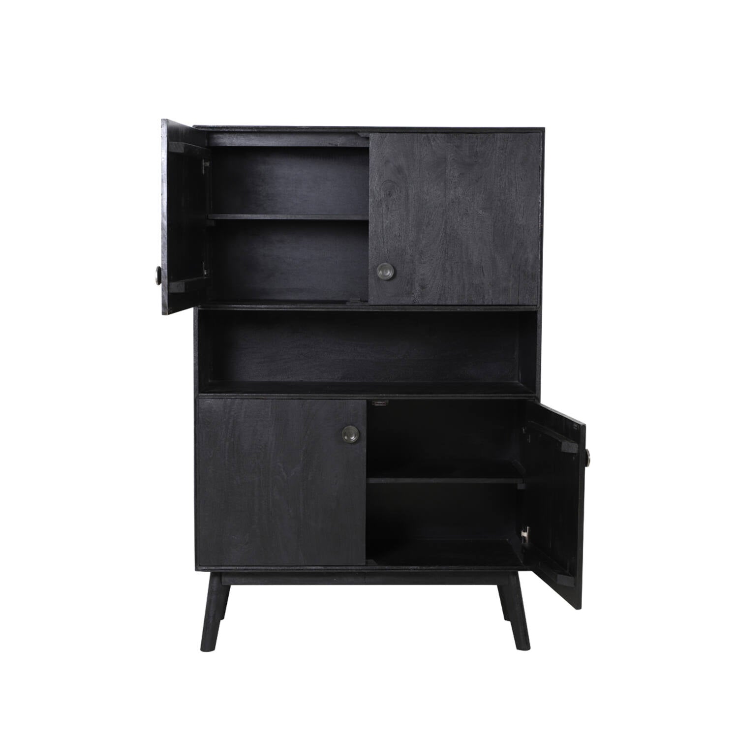 Espita Large Cabinet - Black Wood Finish