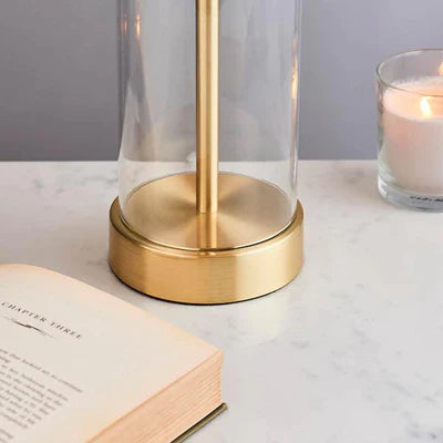 Selina Satin Brass Touch Table Lamp