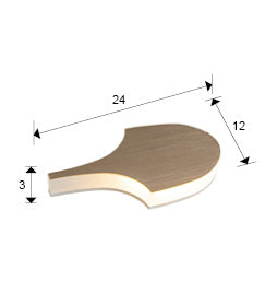 Serea Interlocking LED Wall Light - Wood Finish