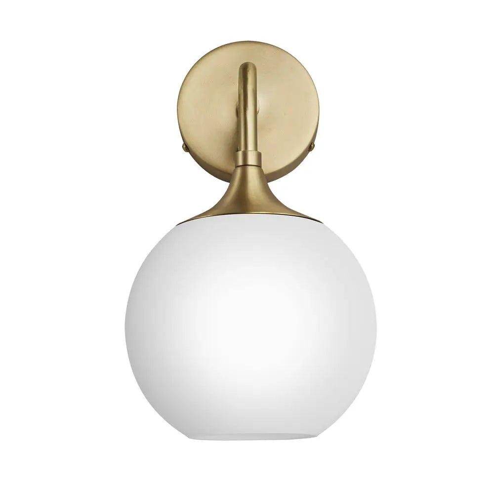 Chelsea Opal Glass Globe/Dome Wall Light  - Various Finishes
