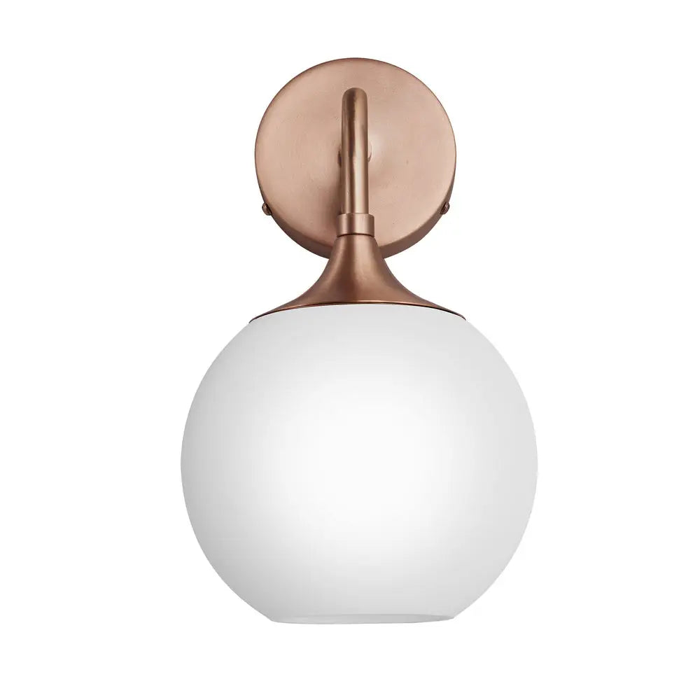 Chelsea Opal Glass Globe/Dome Wall Light  - Various Finishes
