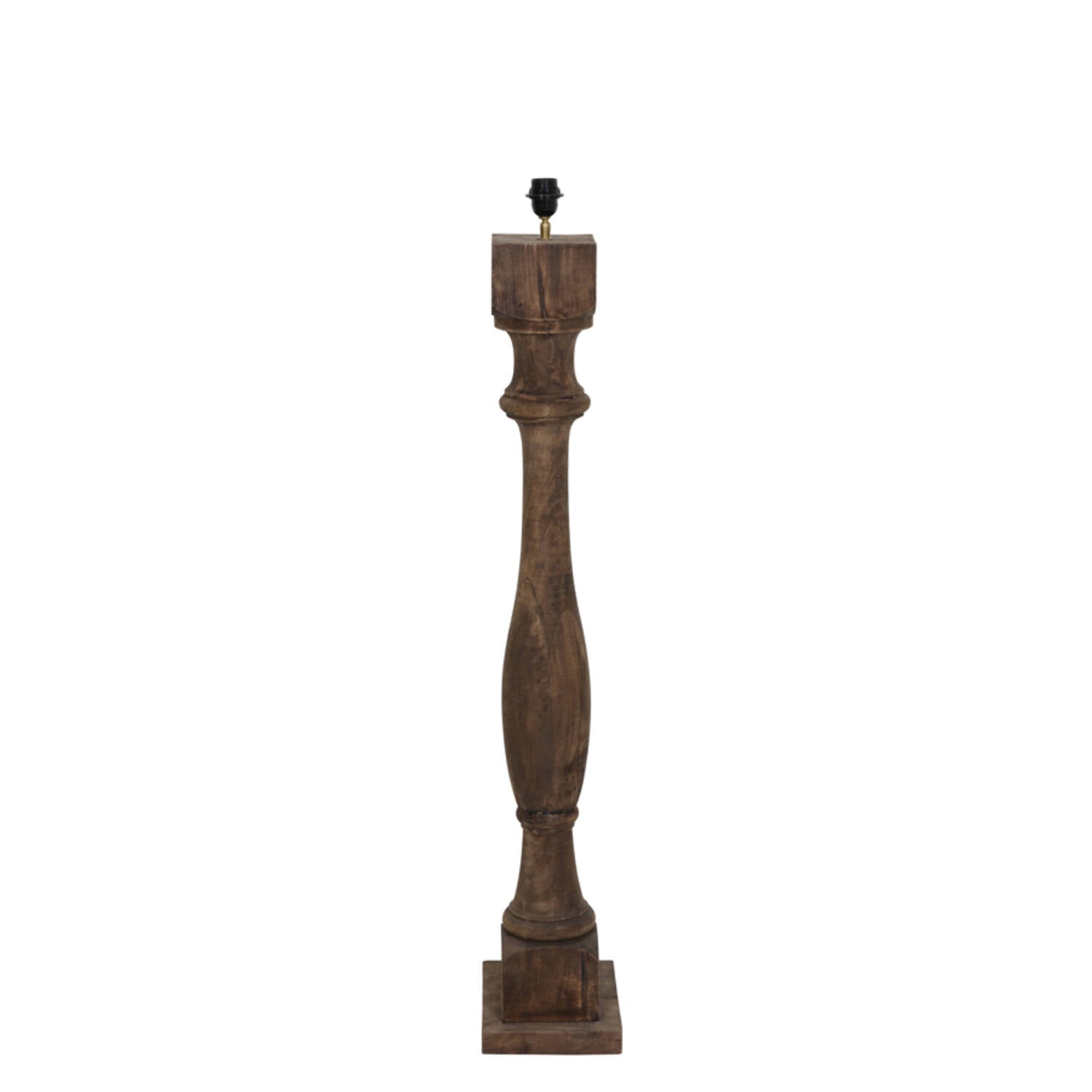 Robbia Wooden Floor Lamp - Dark/Light Brown