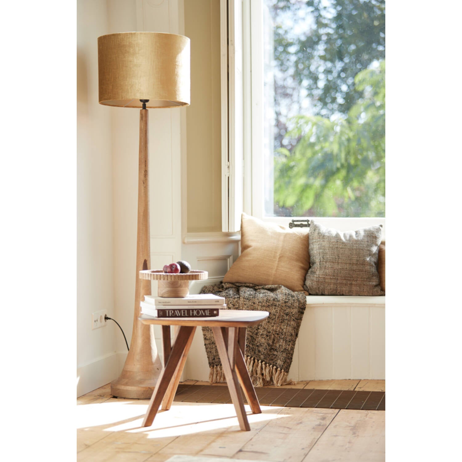 Jovany Wooden Floor Lamp - Various Finish