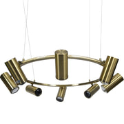 Stukely Eight Spotlight Pendant Lamp - Bronze Finish