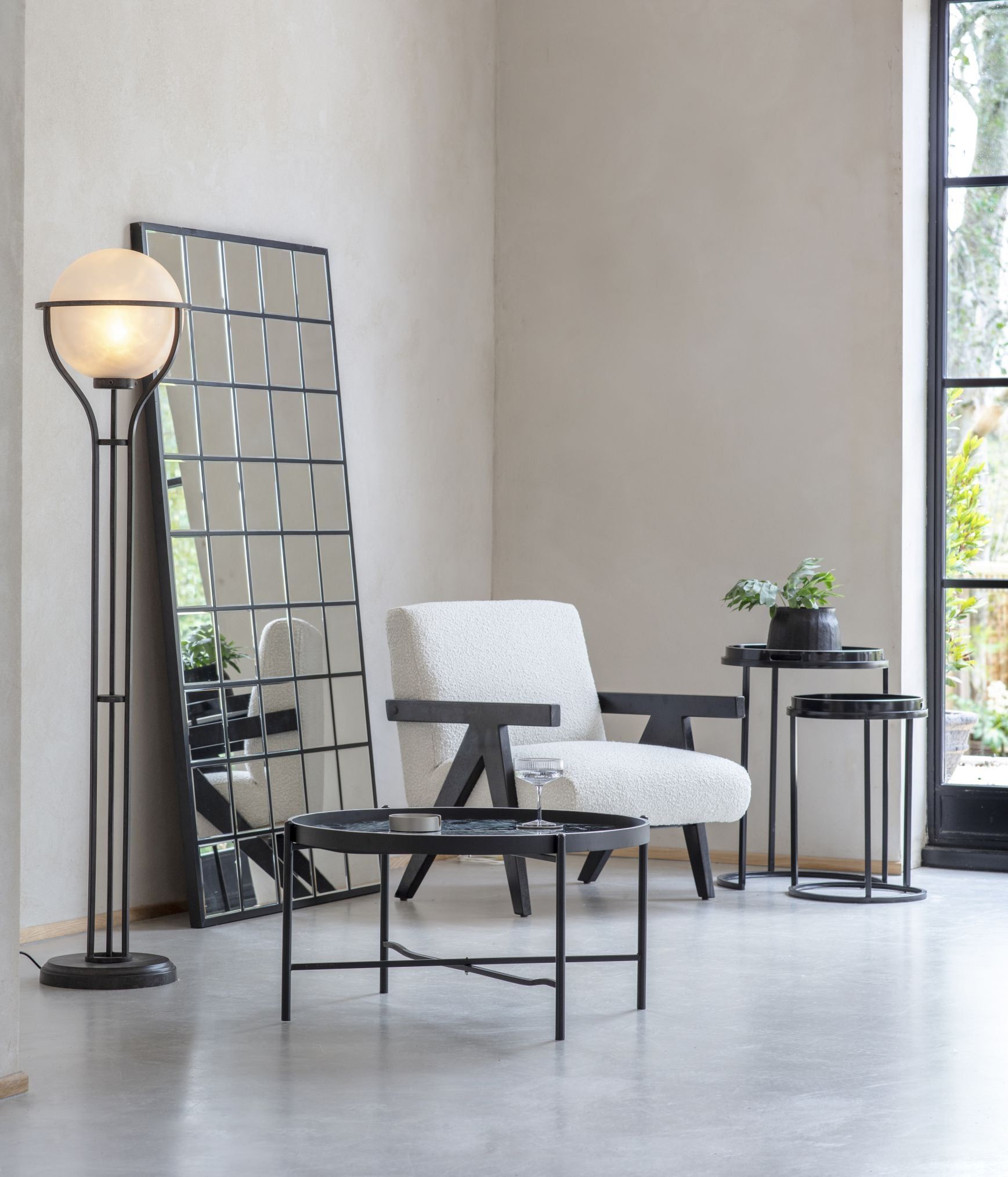 Monochrome Swirl Coffee Table