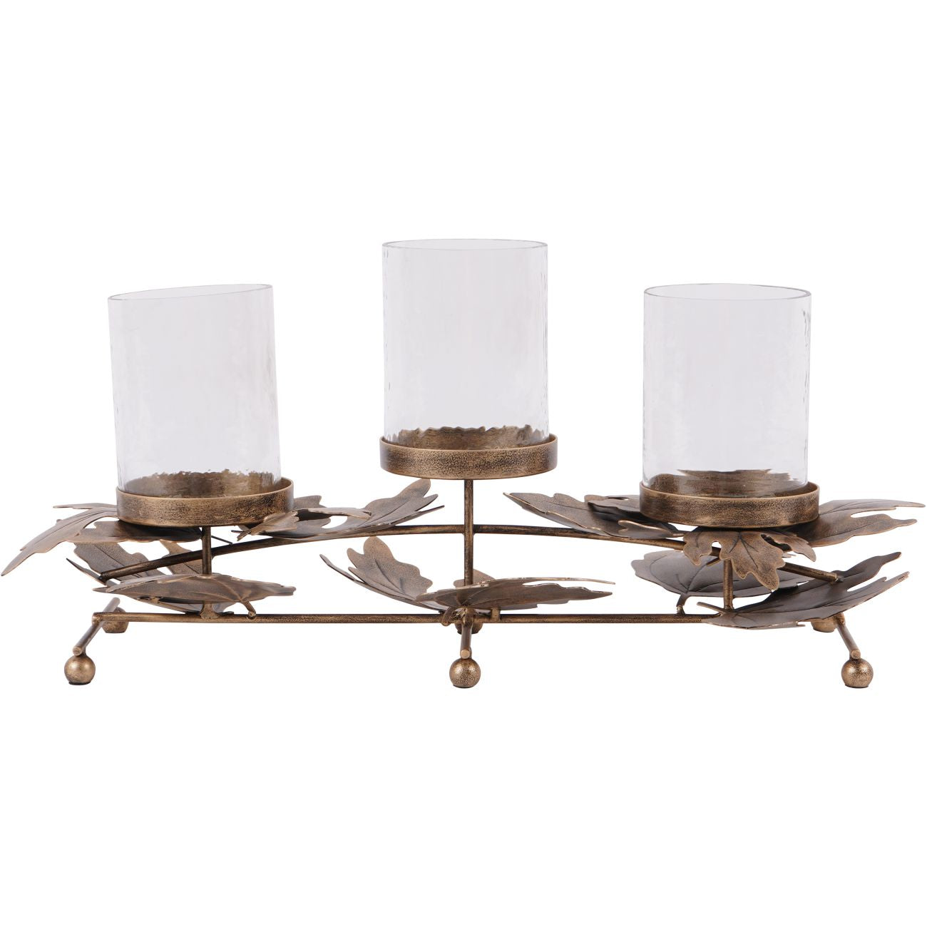 Corrina Leaf Triple Votive Candleholder
