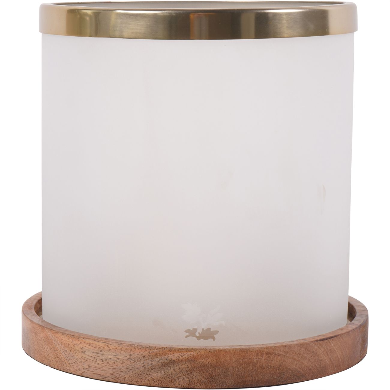 Large Frosted Glass Hurricane