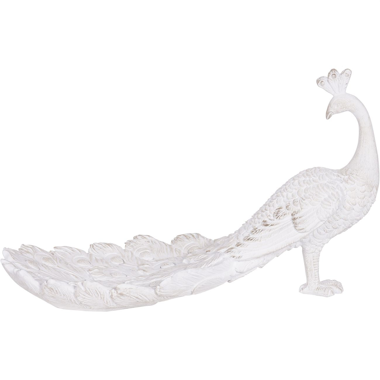 Distressed Peacock Trinket Dish