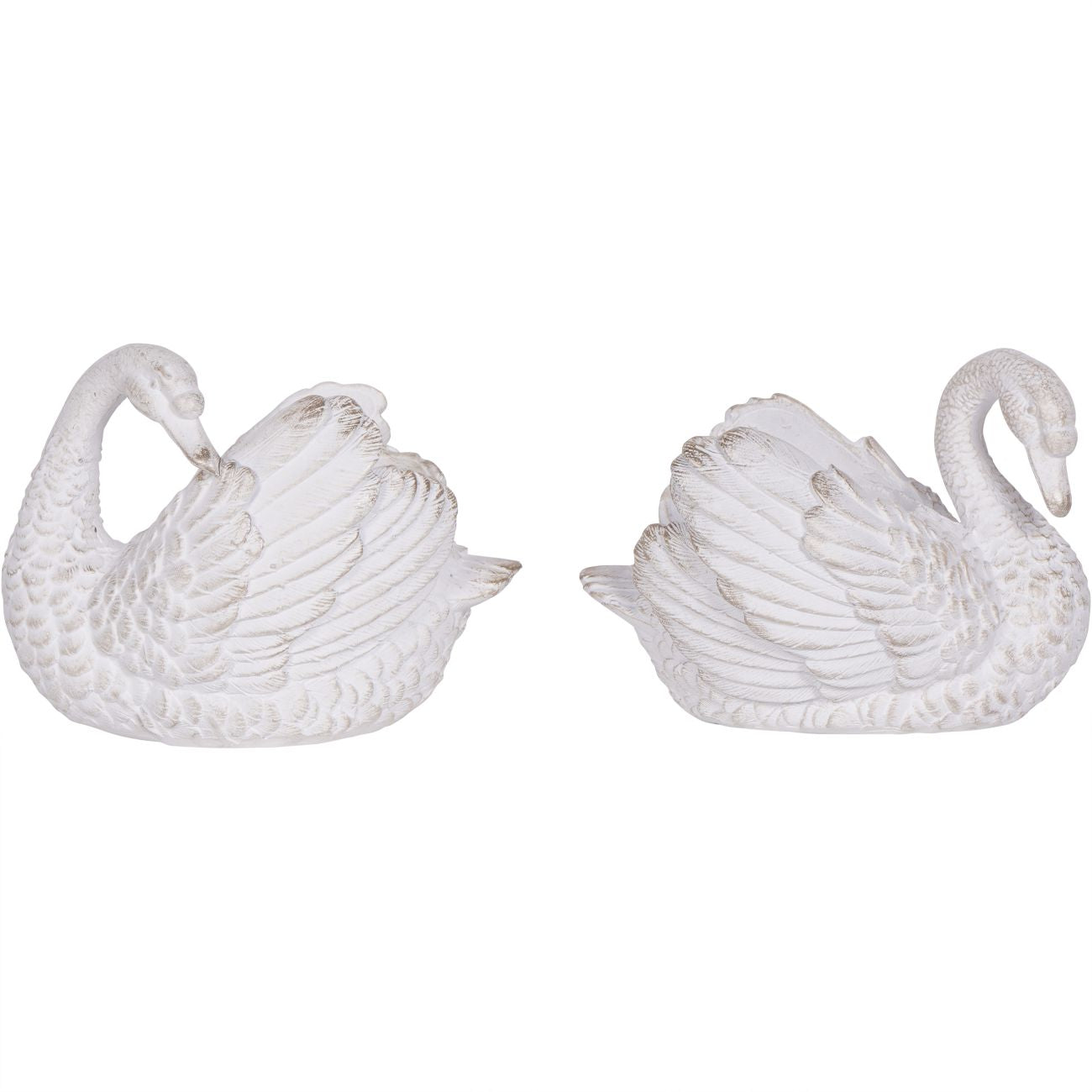 Distressed Swan Votiveholder Set of 2
