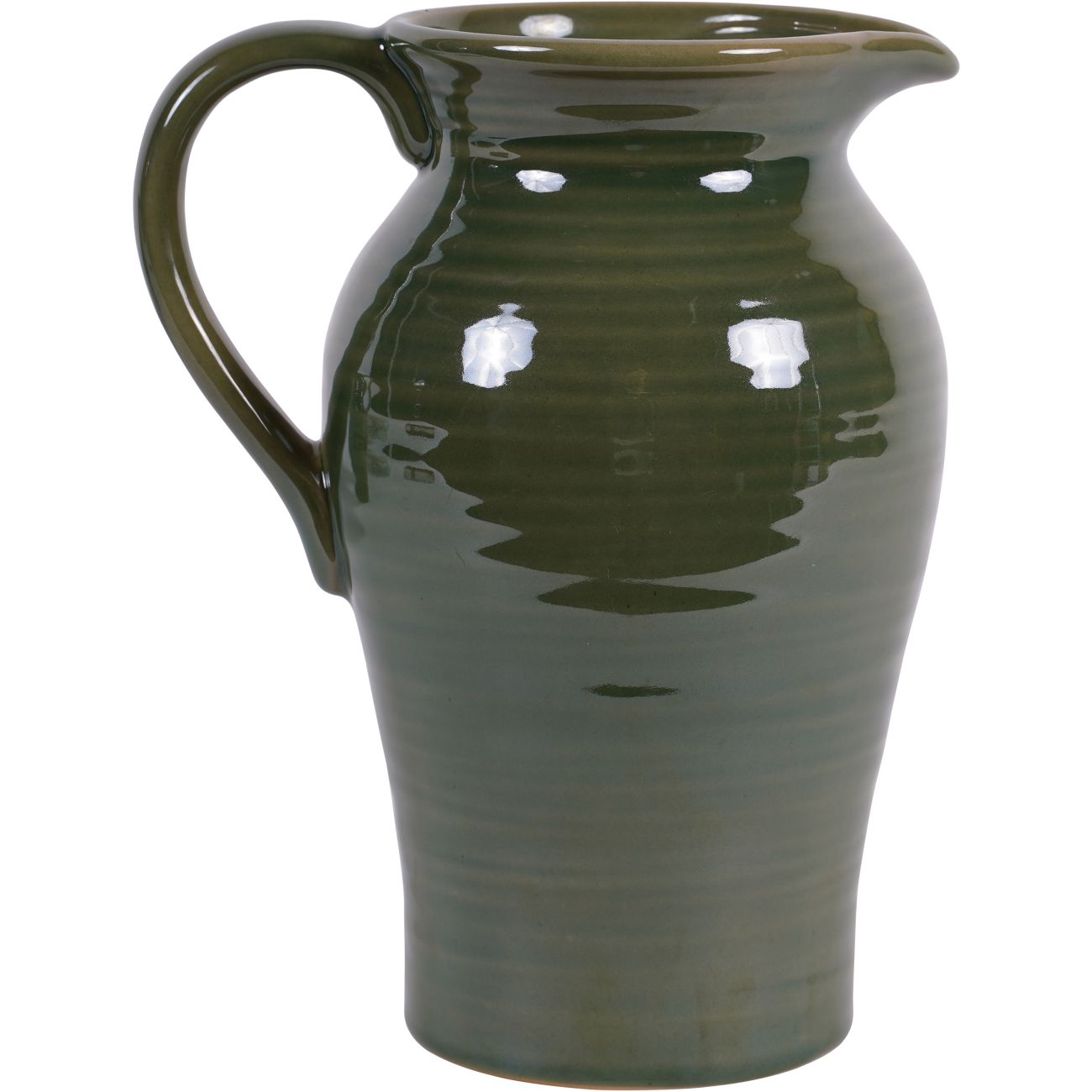 Green Harriston Stoneware Handle Jug