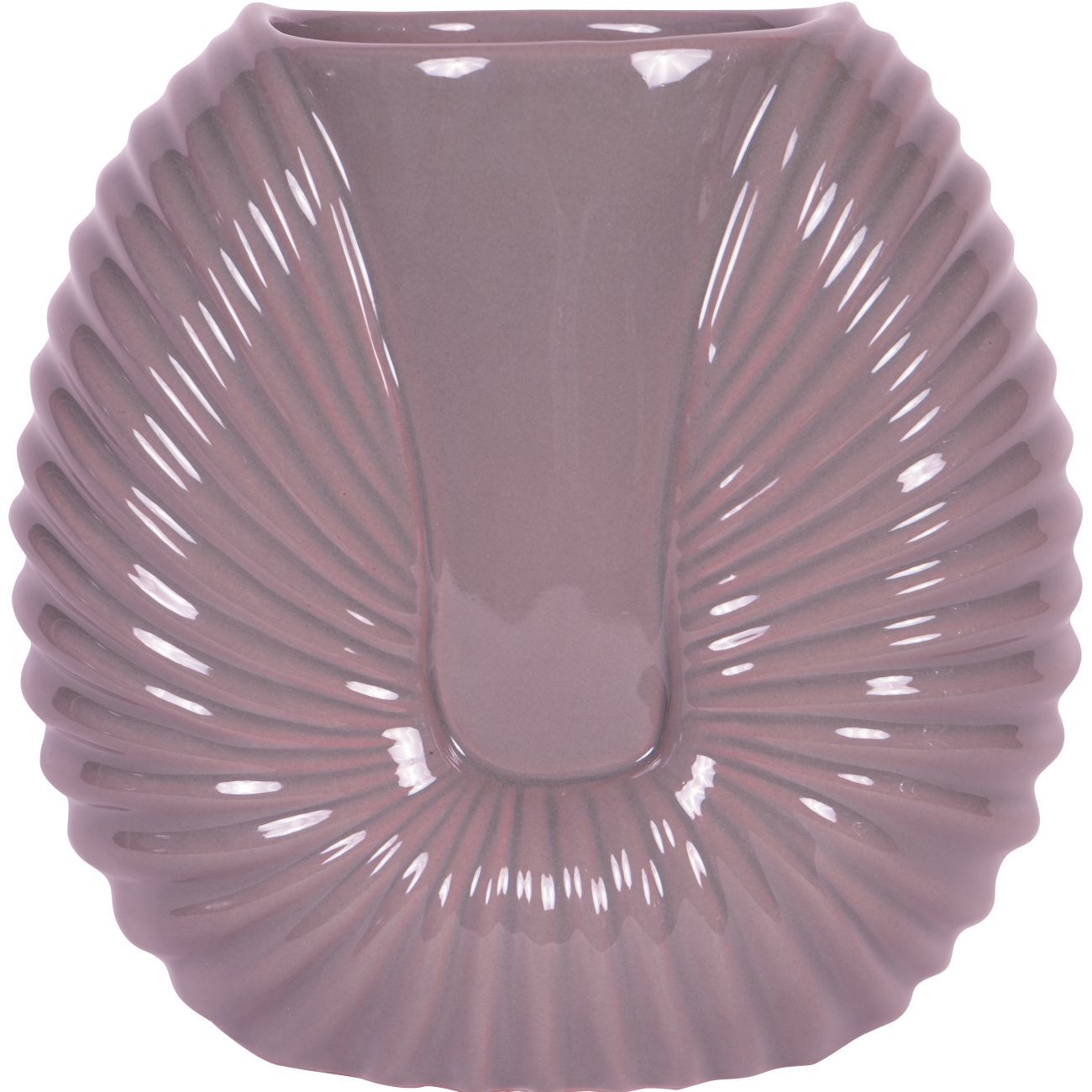 Pink Harriston Stoneware Conche Vase