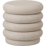 Casa Upholstered Stool Cream - Cream/Grey