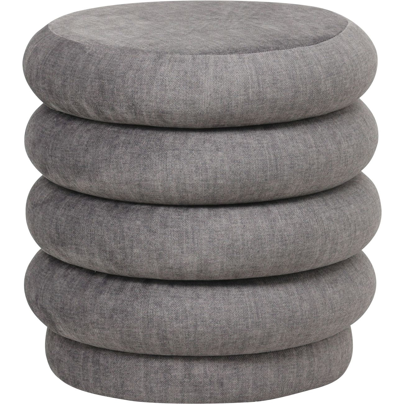 Casa Upholstered Stool Cream - Cream/Grey