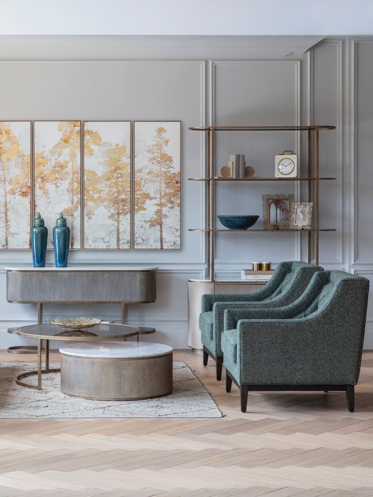 Theodore Buttoned Armchair - Various Colours