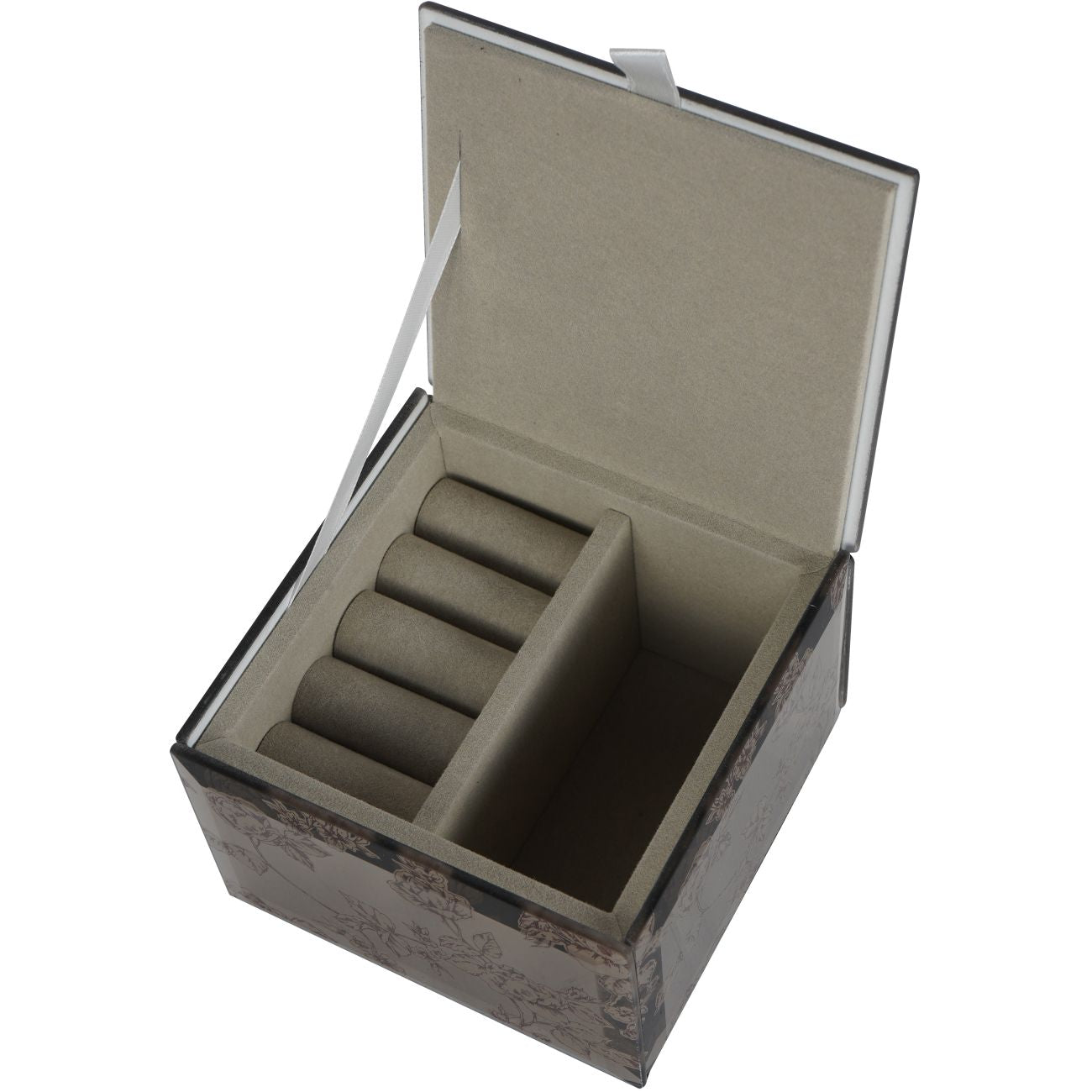 Truffle Pollington Roses Mirrored Printed Jewellery Box  - Various Sizes