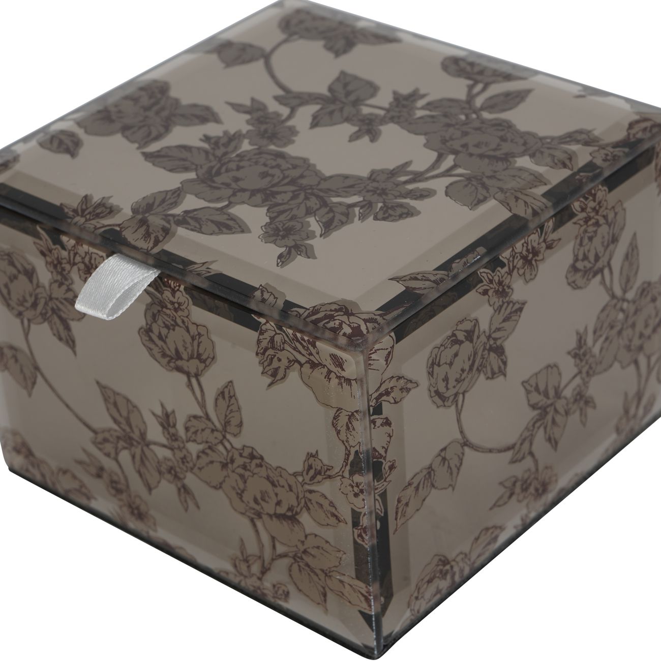 Truffle Pollington Roses Mirrored Printed Jewellery Box  - Various Sizes