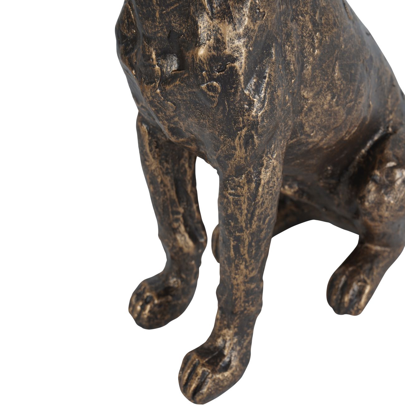 Bronze Sitting Dog Sculpture - Large/Small