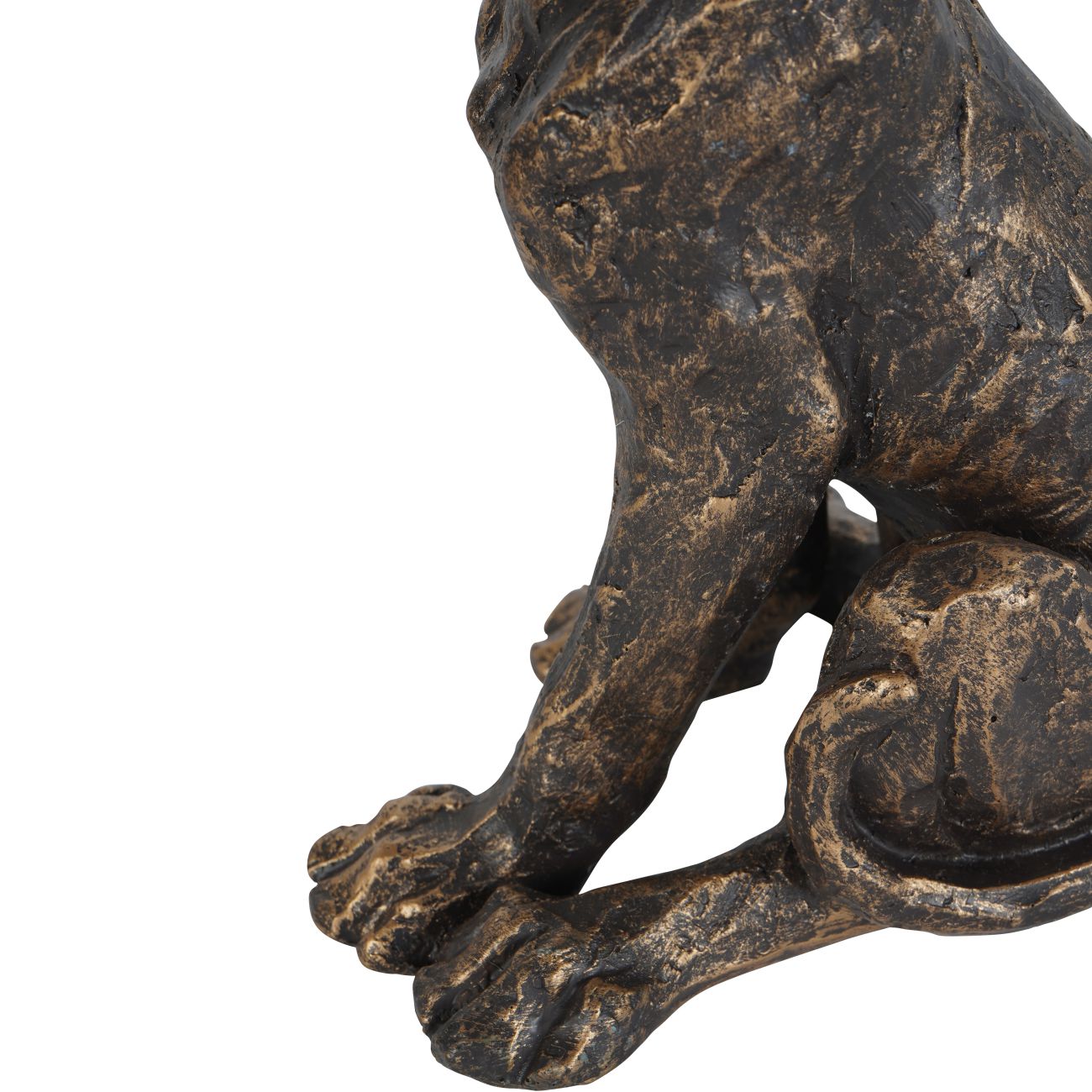 Bronze Sitting Dog Sculpture - Large/Small