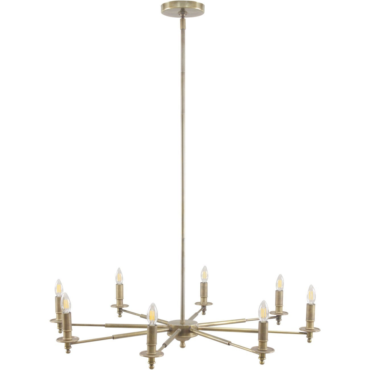 Blythe 5/8 Light Brass Chandelier
