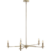 Blythe 5/8 Light Brass Chandelier