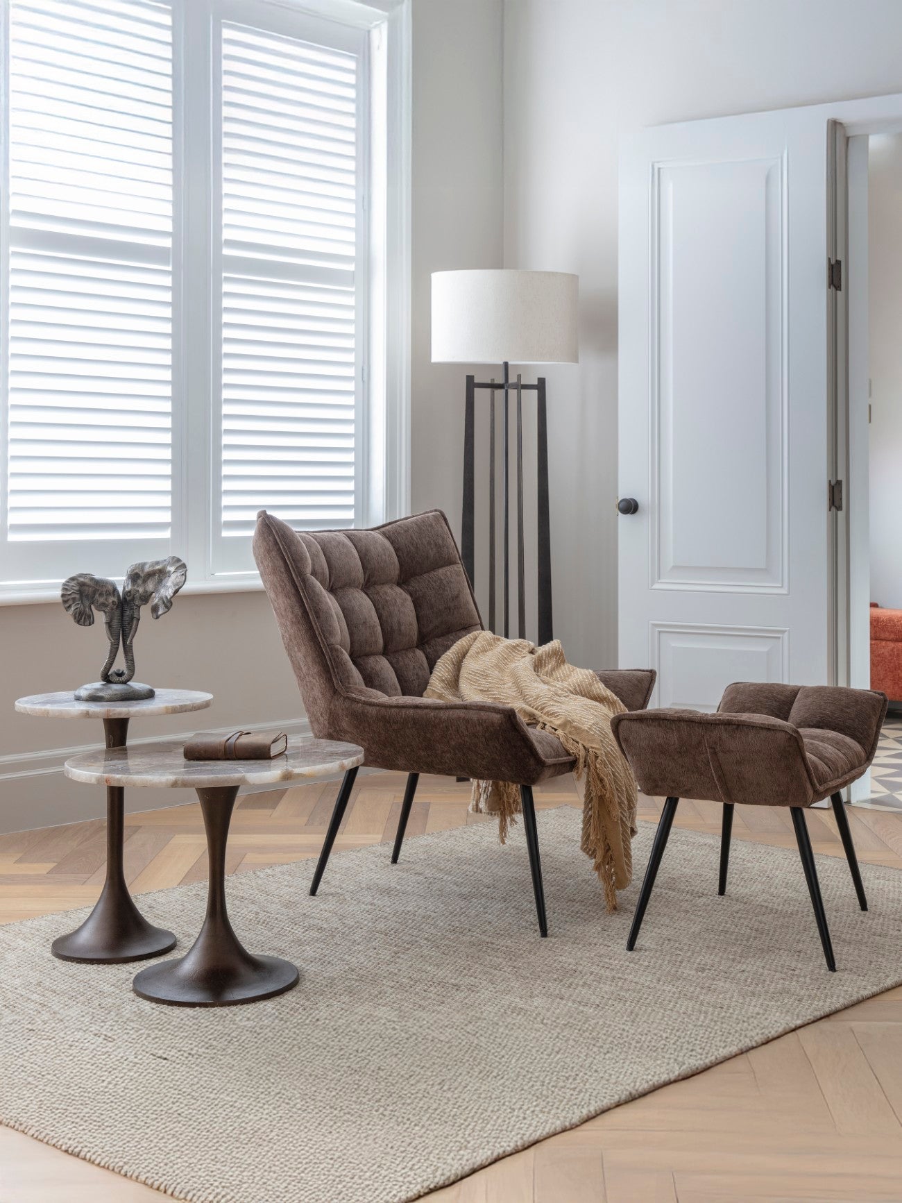 Bosworth Smokey Quartz Side Table- 42cm/ 60cm/